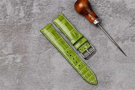 panerai green alligator strap|panerai watch straps.